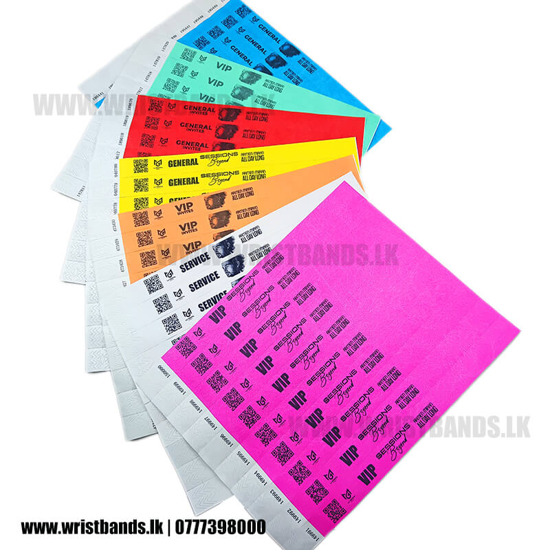 Custom event wristbands