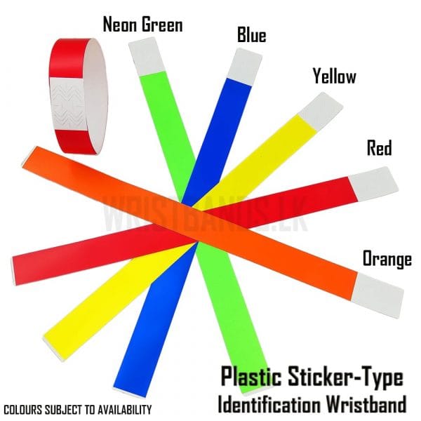 Plastic Material (PE) Sticker- Type ID Wristbands