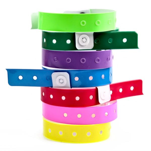 Vinyl Snap-lock Wristbands