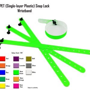 PET Snap-lock Wristbands