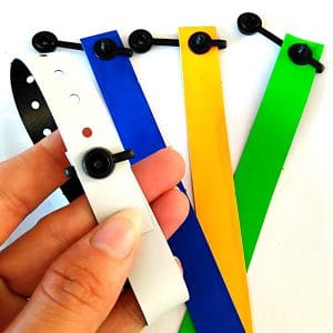 PVC Snap-lock Wristbands